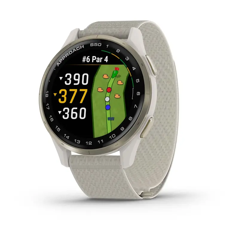 Garmin Approach S50 golfhorloge ivory