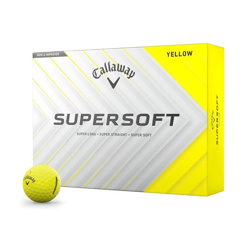 Callaway Supersoft golfbal geel