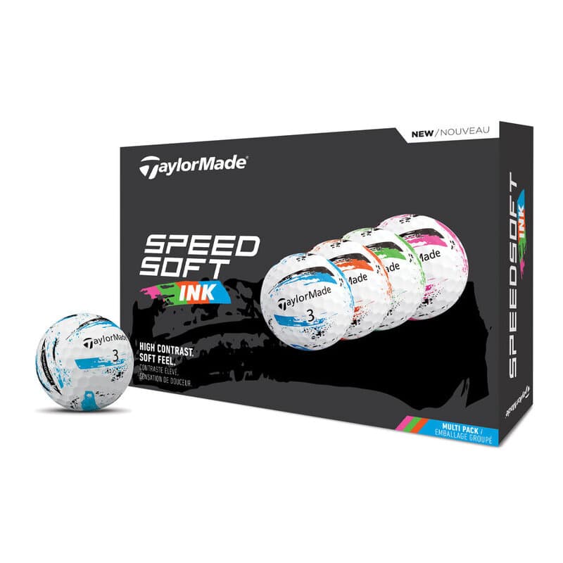 TaylorMade SpeedSoft ink multi golfbal