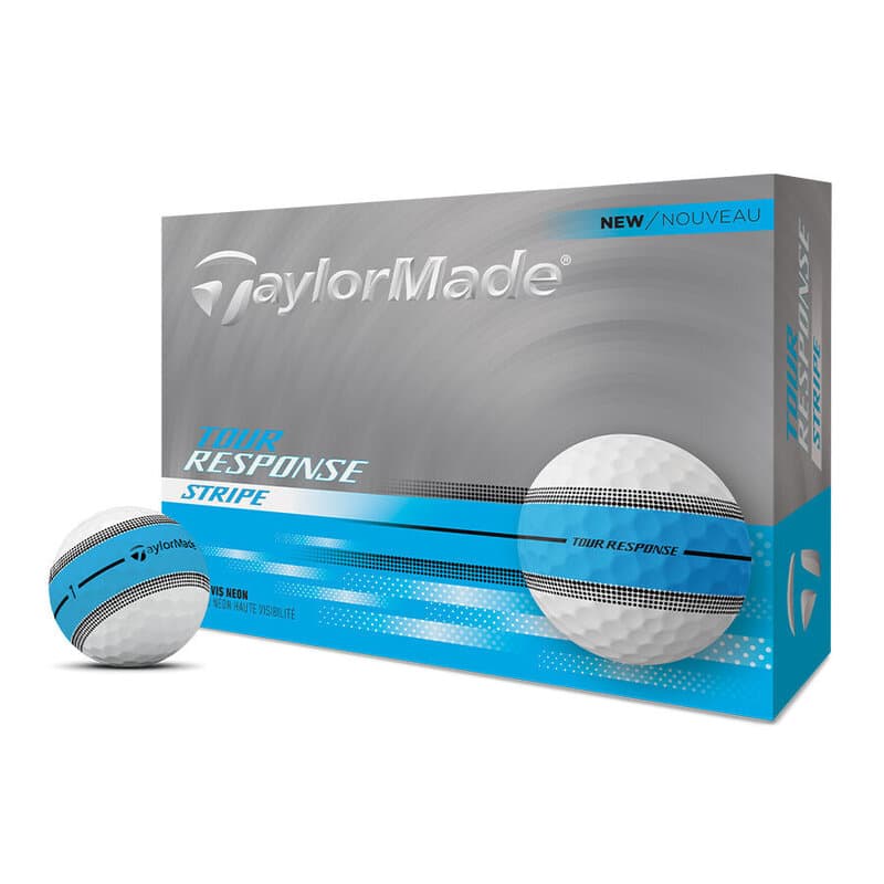 TaylorMade Tour Response Blauwe Stripe golfbal