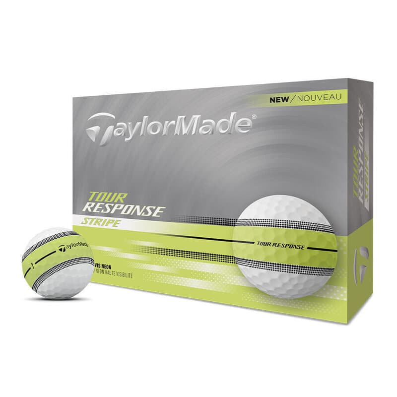 TaylorMade Tour Response Gele Stripe golfbal