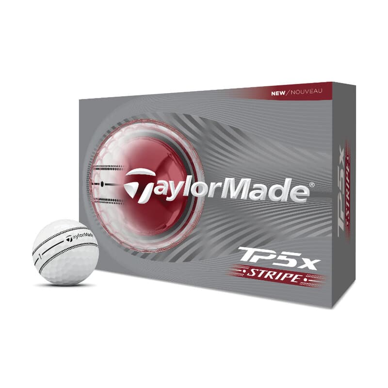 TaylorMade TP5X Stripe 2026 golfbal wit