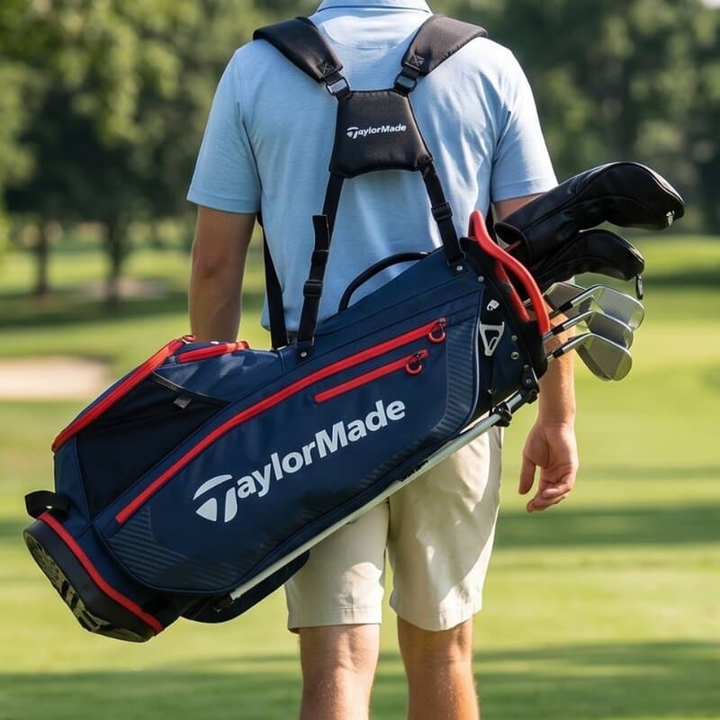 TaylorMade Pro Stand Bag navy rood