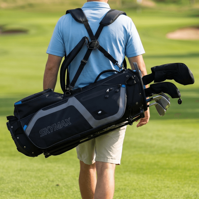 Skymax Stand Bag 9 inch zwart blauw grijs