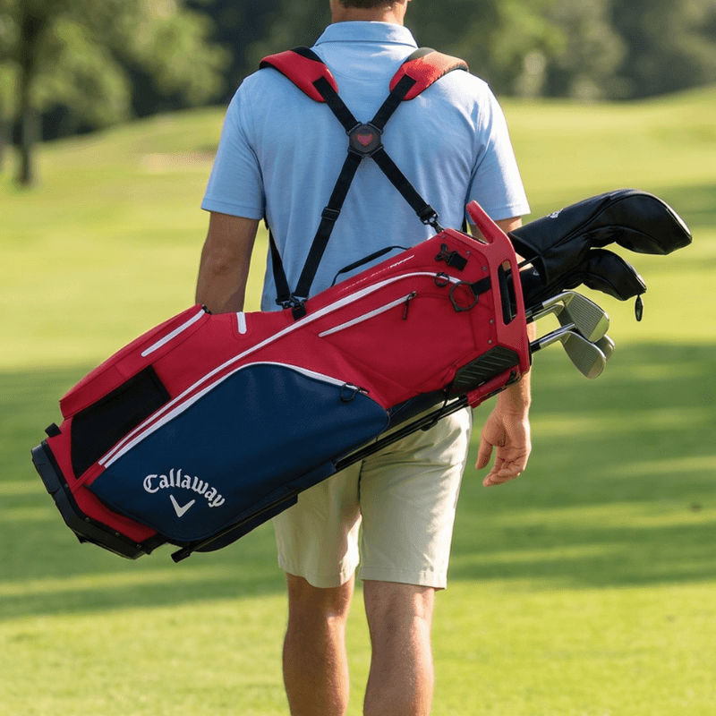 Callaway Fairway 14 HD Stand Bag rood wit