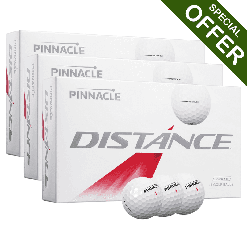 Pinnacle Distance golfballen wit 3 dozen