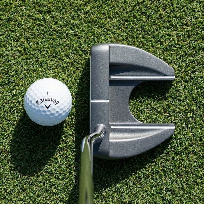 Odyssey DFX V-Line Fang Double Bend Putter