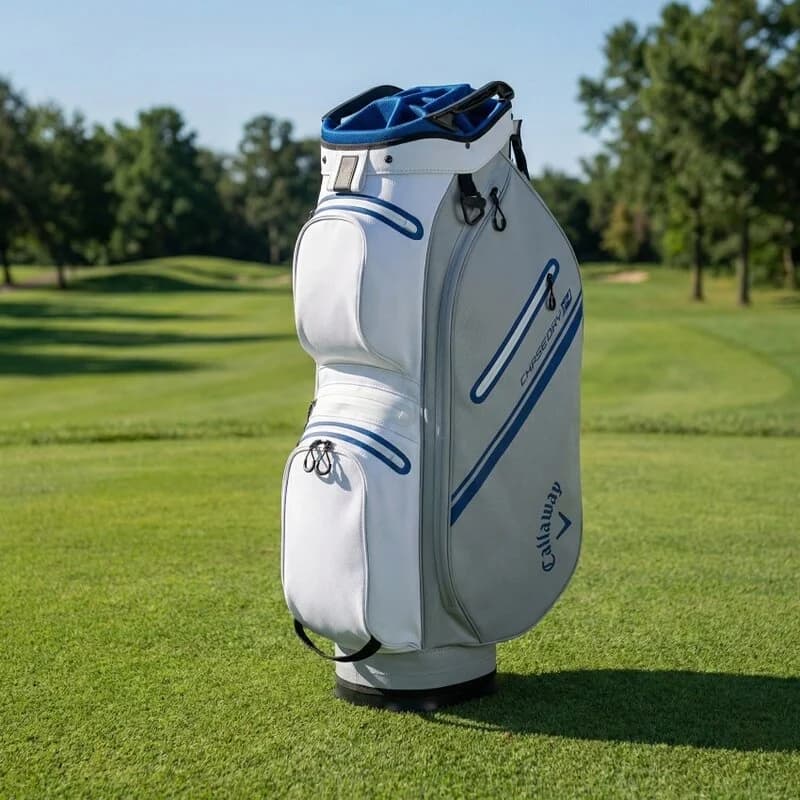 Callaway Chase 14 DRY Cart Bag wit zilver