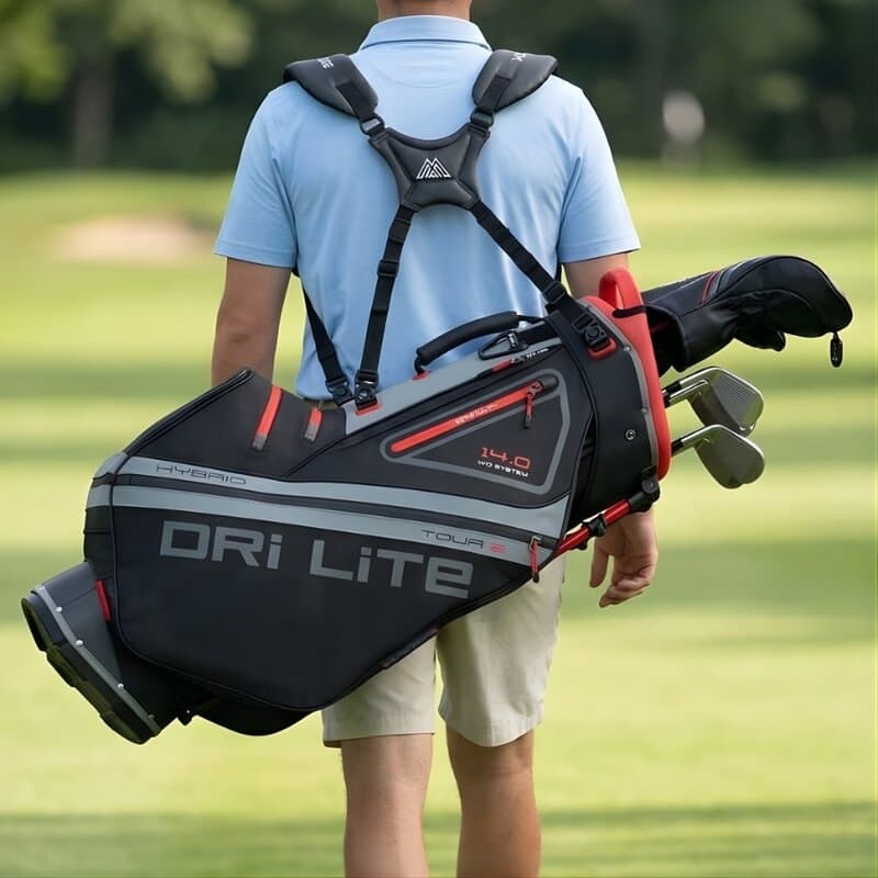 Big Max Golf Big Max Dri lite Hybrid Tour 2 Stand Bag zwart