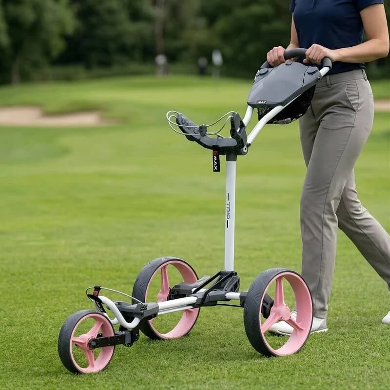 Big Max Golf Big Max Blade Trio Golftrolley met 3 wielen roze