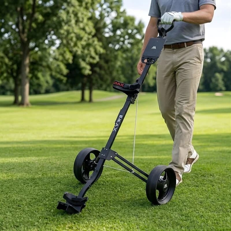Big Max Golf Big Max Basic Golftrolley met 2 wielen zwart