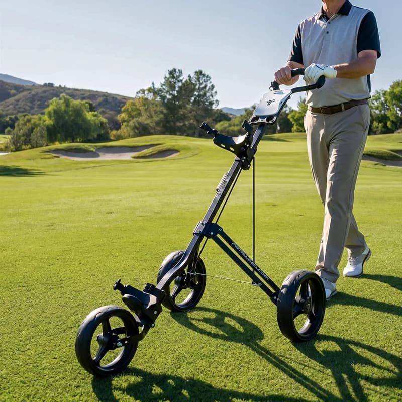 Fastfold Blaze Golftrolley met 3 wielen Zwart