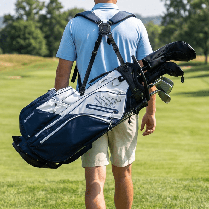 Fastfold Orion Stand Bag Navy wit