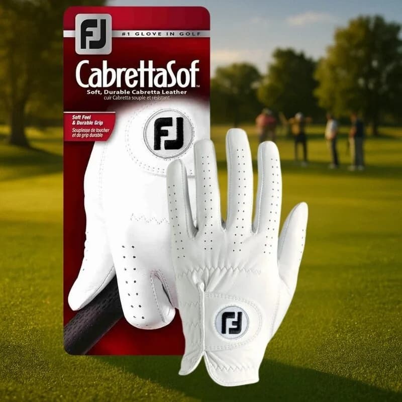 Footjoy Cabrettasof golfhandschoen wit